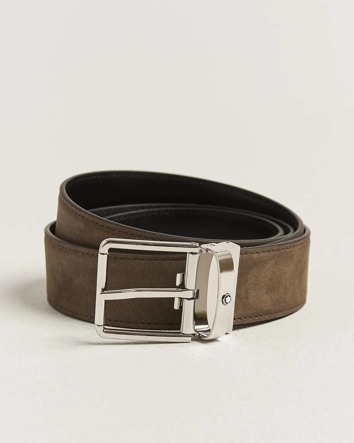 Montblanc 35mm Reversible Suede Belt Brown/Black