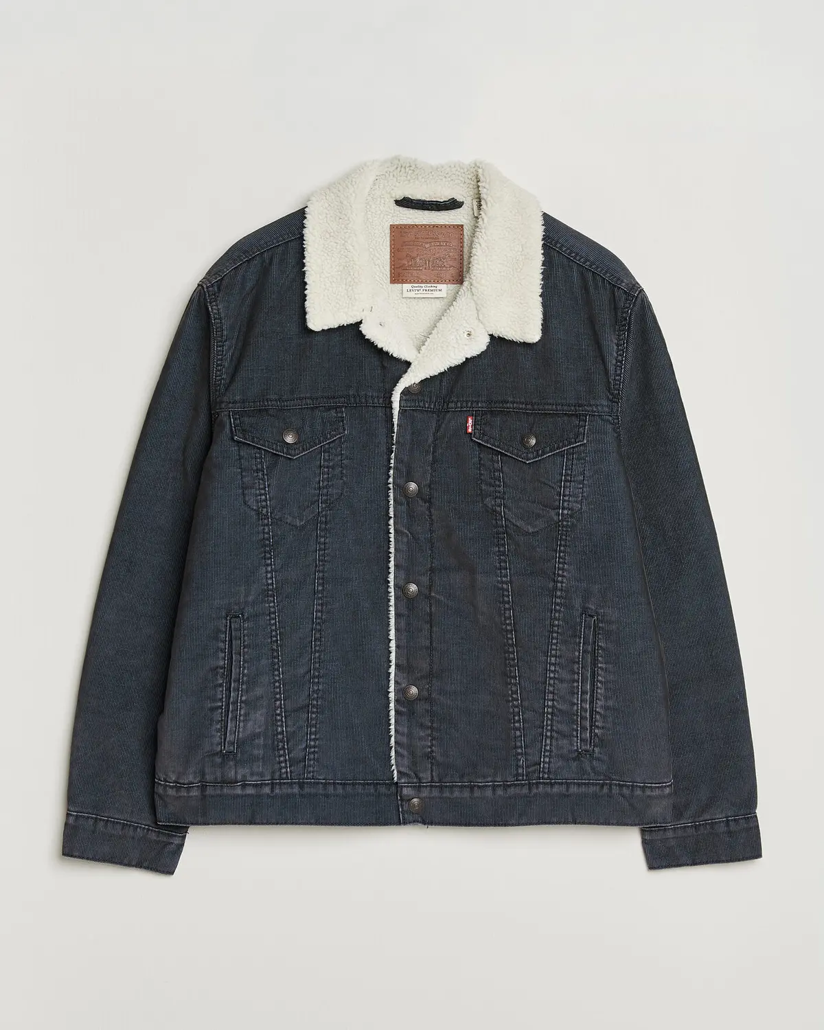 Levi's Type 3 Sherpa Trucker Worn-In Delft Steelhead