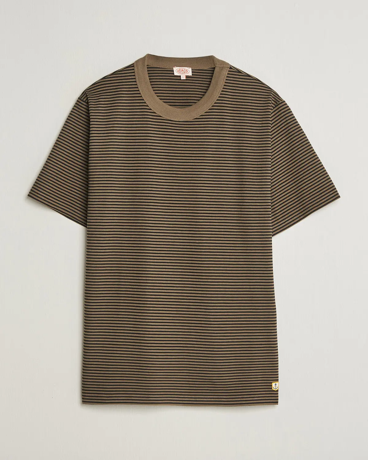 Armor-lux Héritage Callac Striped T-Shirt Olive/Black