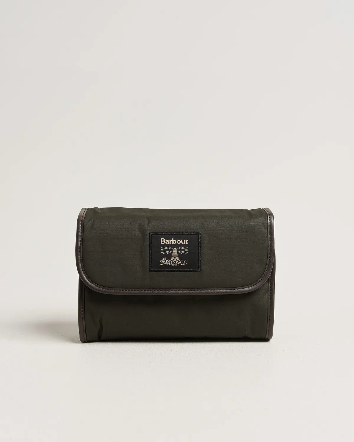 Barbour Lifestyle Wax Hanging Washbag Olive