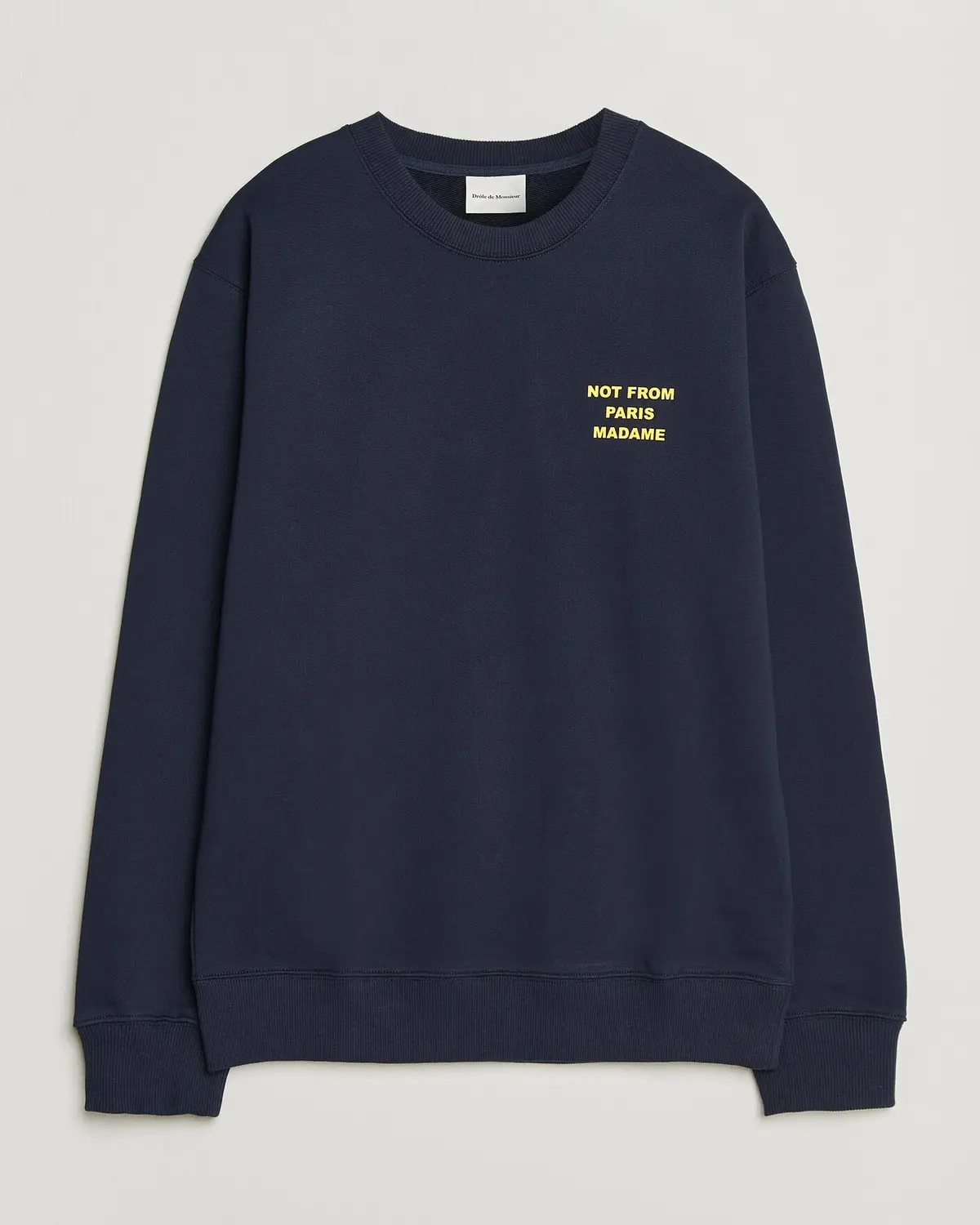 Drôle de Monsieur Bold Slogan Sweatshirt Navy