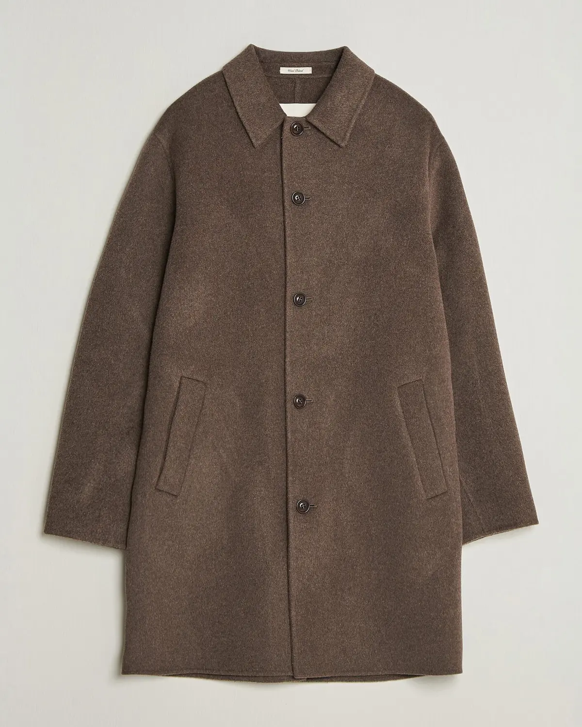 Gant Handstitched Wool/Cashmere Top Coat Shadow Brown