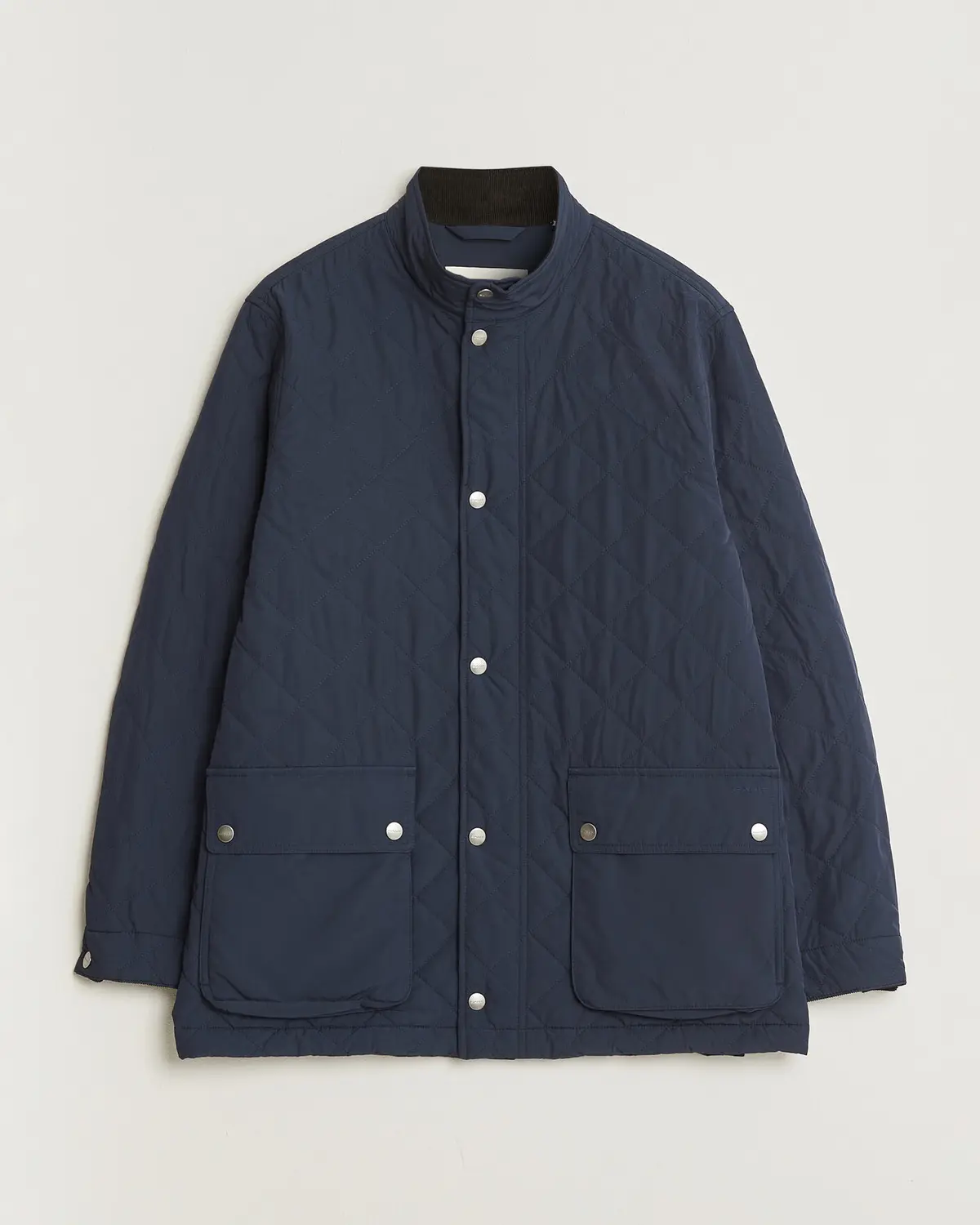 Gant Classic Quilted Mid Jacket Evening Blue