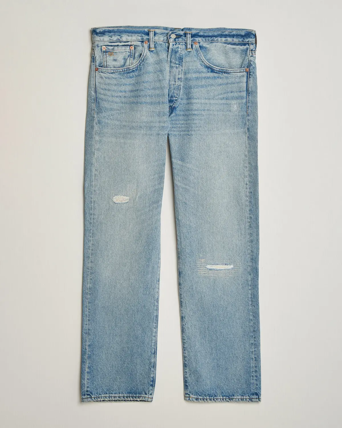 RRL Vintage Fit Distressed Jeans Bridgeview Wash