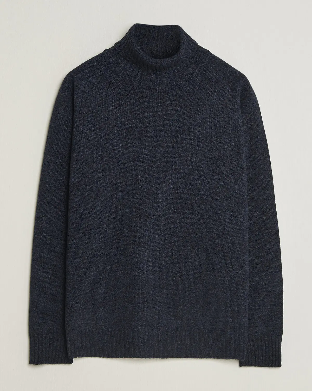 Altea Wool/Cashmere Rollneck Navy Melange