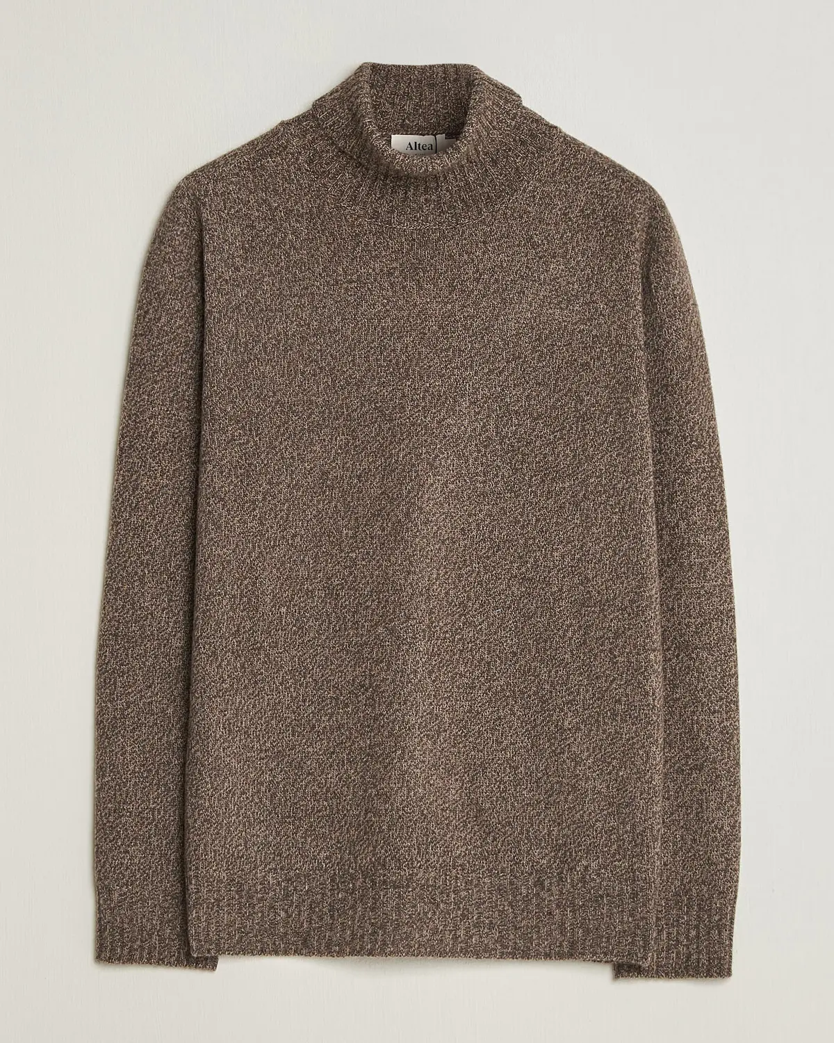 Altea Wool/Cashmere Rollneck Brown Melange