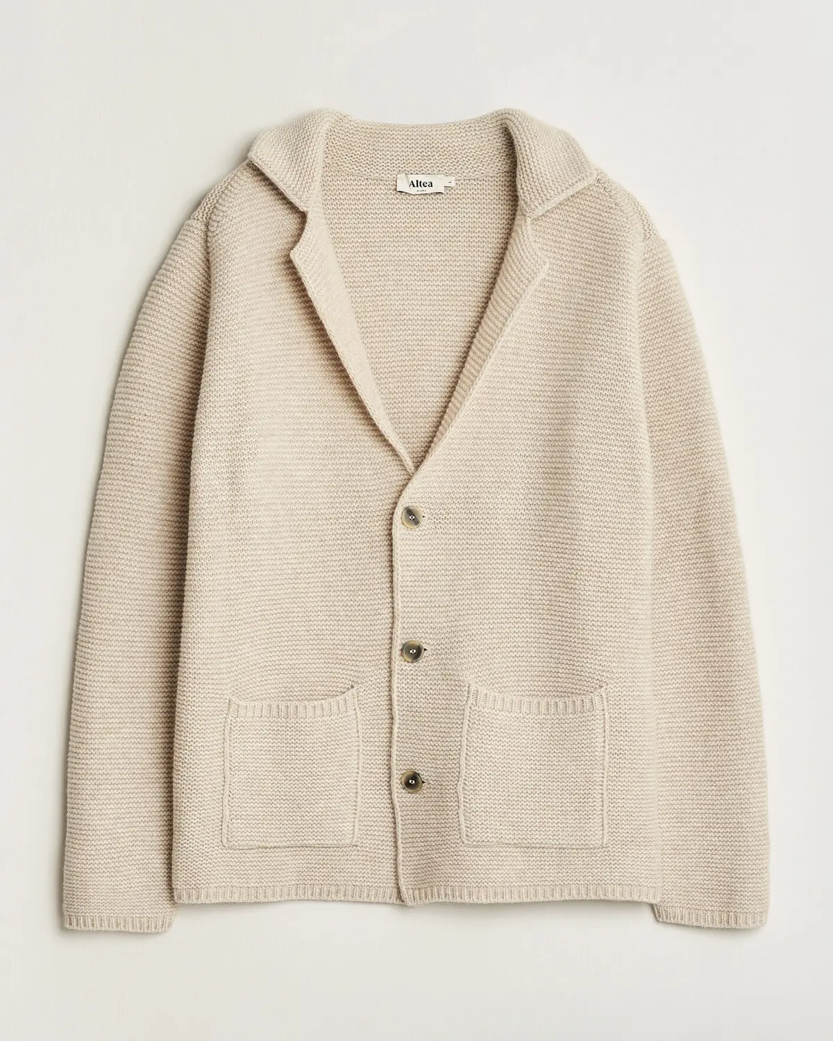 Altea Wool Cardigan Jacket Beige