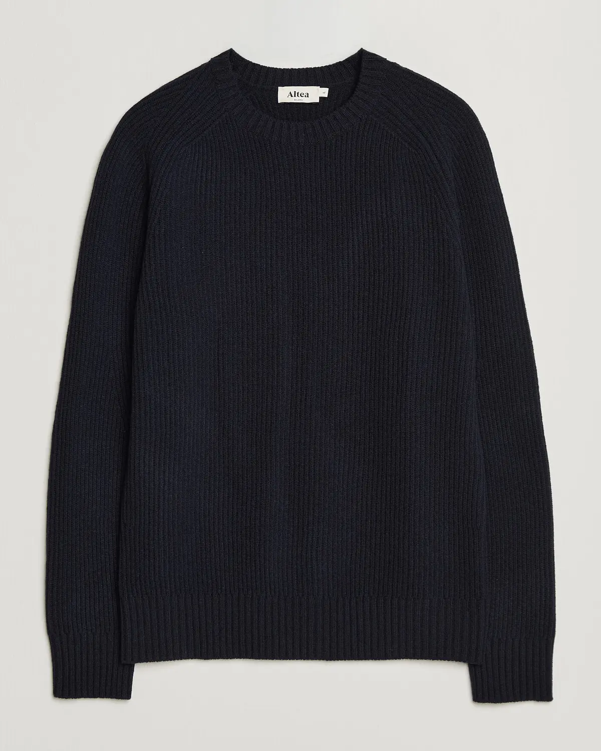 Altea Rib Wool Crew Neck Navy