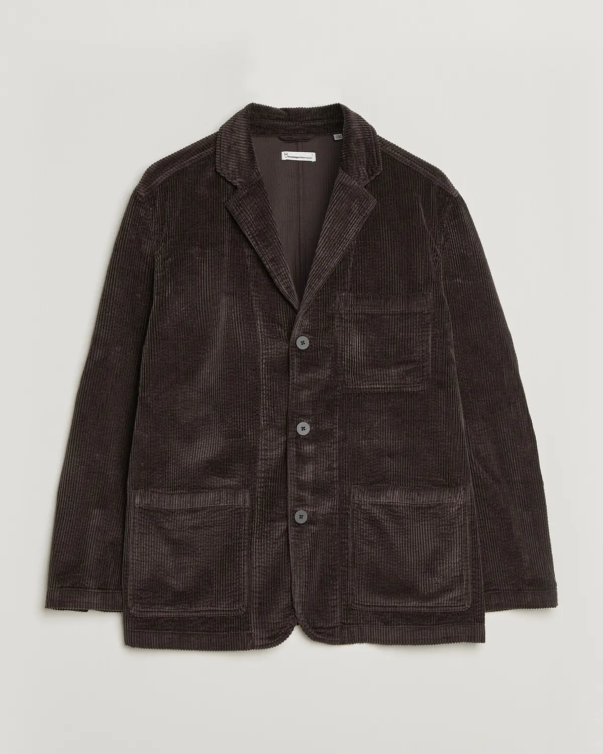 KnowledgeCotton Apparel Cotton Corduroy Blazer Chocolate