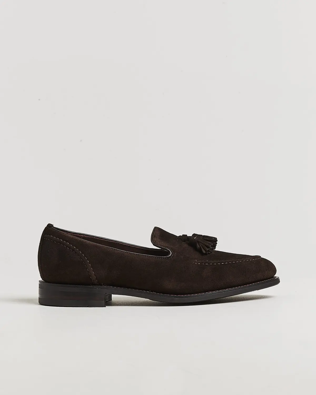 Loake 1880 Brunel Suede Tassel Loafer Dark Brown