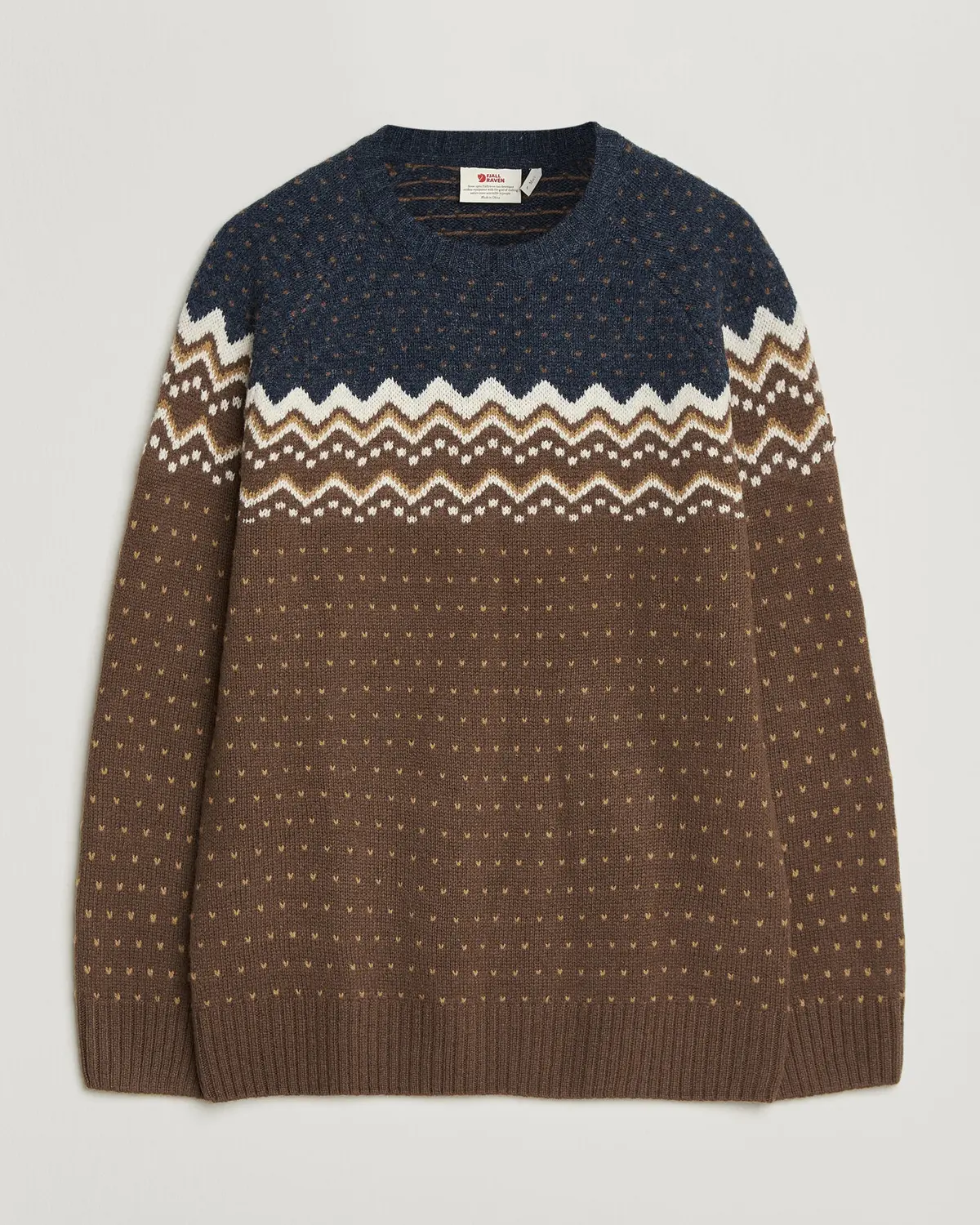 Fjällräven Övik Knit Wool Sweater Dark Oak