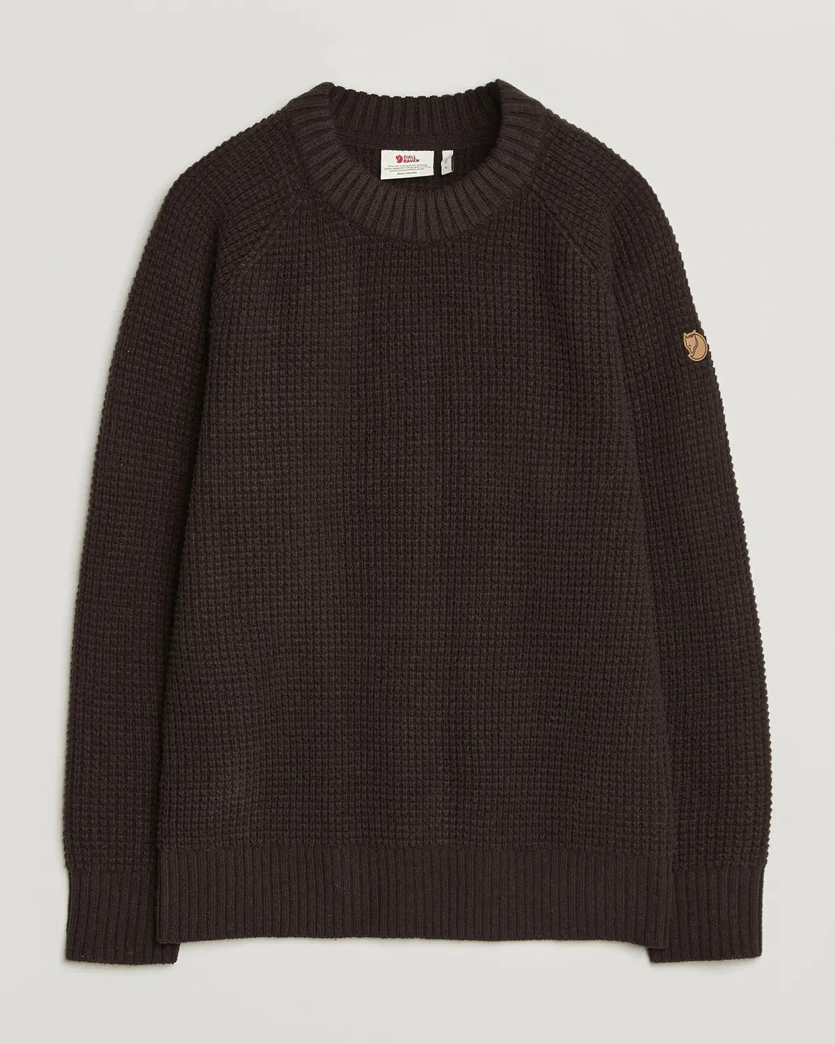 Fjällräven Övik Wool Waffle Knit Black Oak