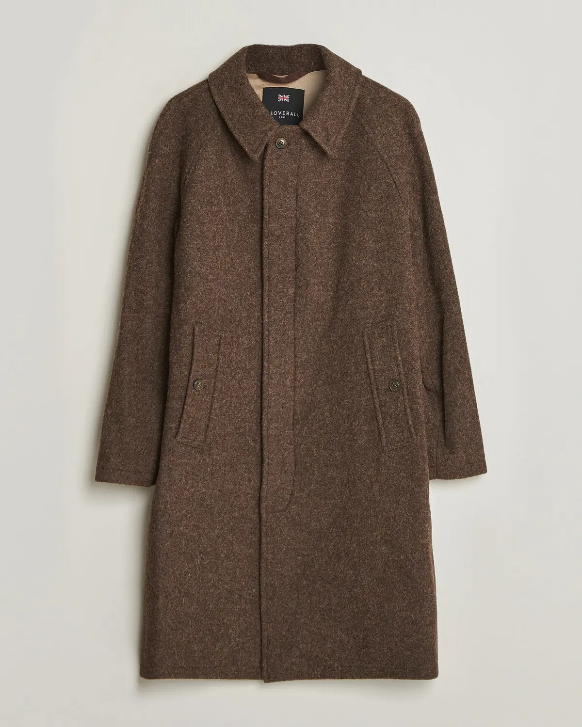 Gloverall Hynes Wool Coat Mocha
