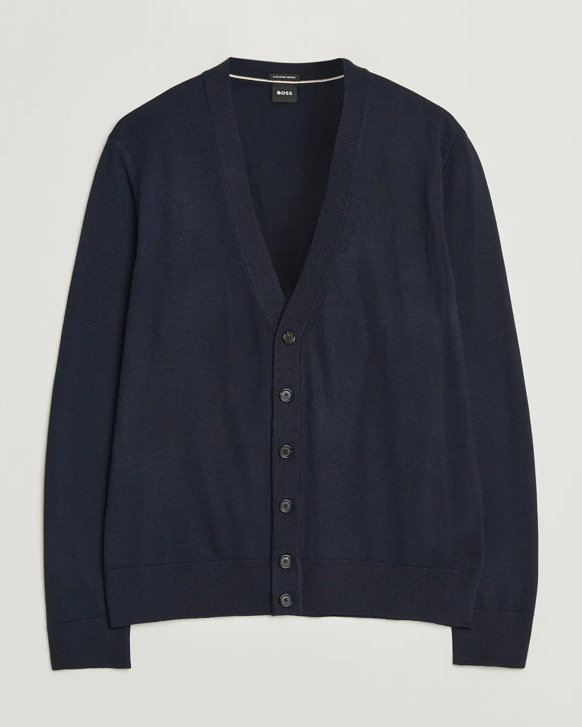 BOSS BLACK Mardon Wool Cardigan Dark Blue