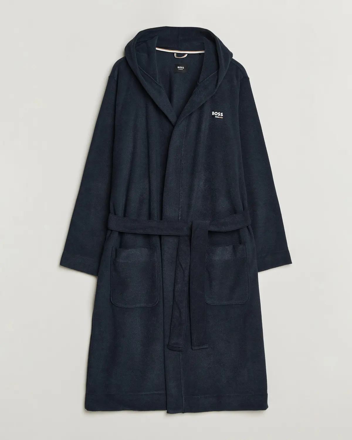 BOSS BLACK Terry Robe Dark Blue