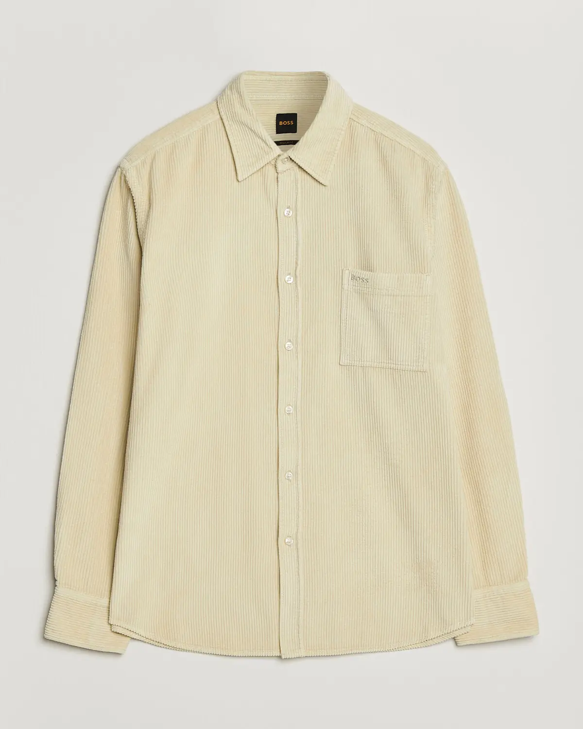 BOSS ORANGE Relegant Corduroy Shirt Light Beige