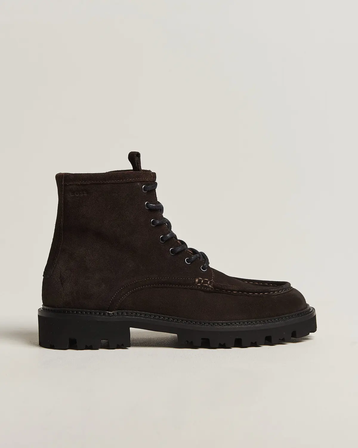BOSS BLACK Julio Suede Boot Dark Brown