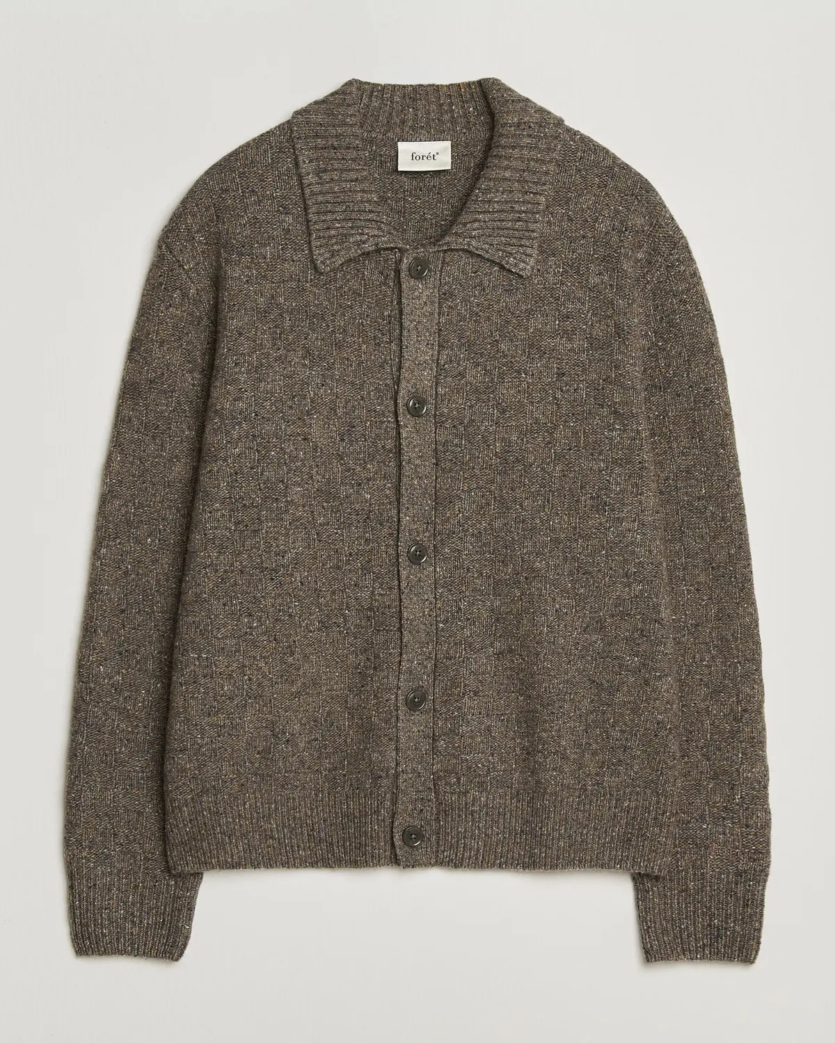 Forét Area Wool Cardigan Jacket Taupe