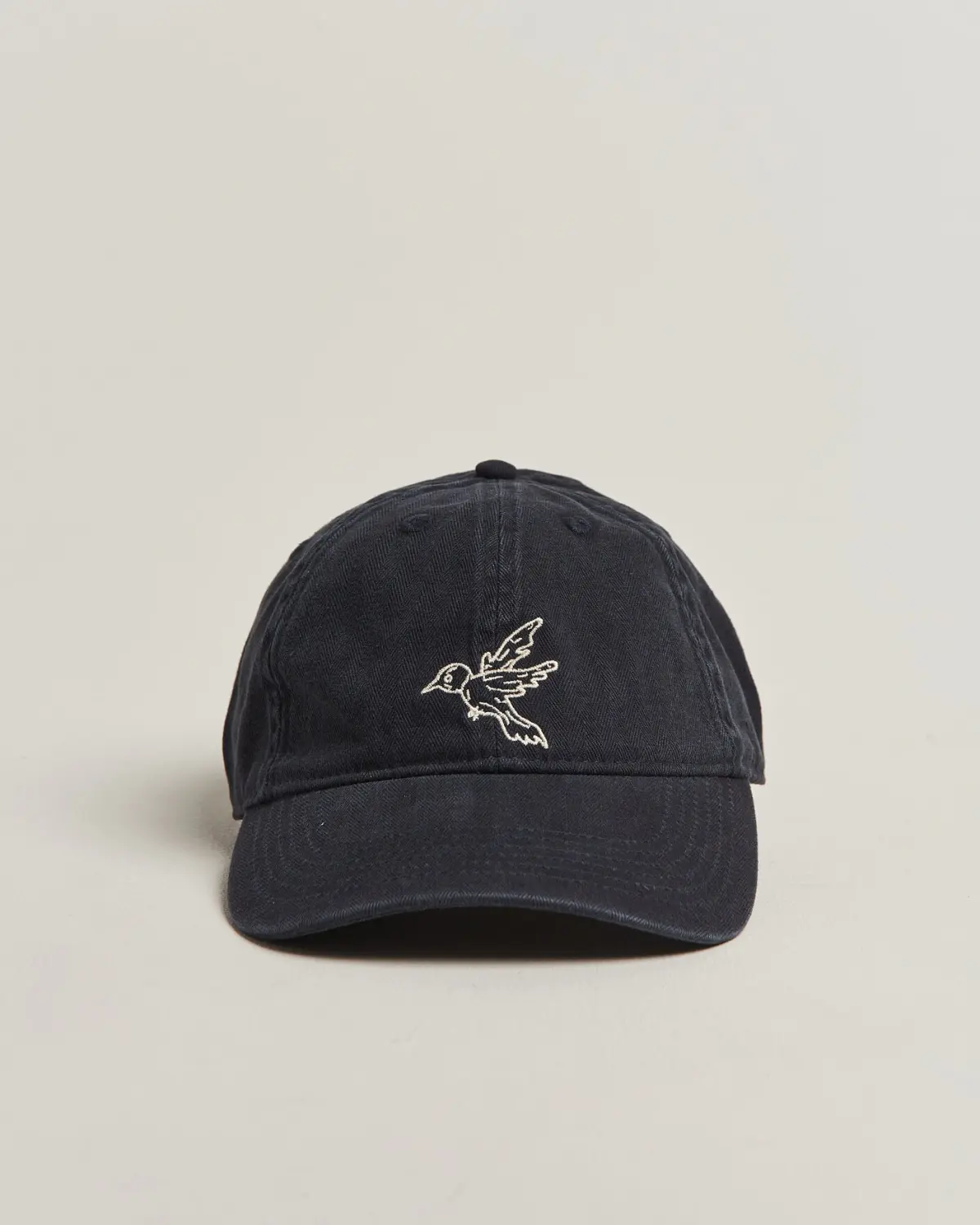 Forét Bird Washed Herringbone Cap Navy