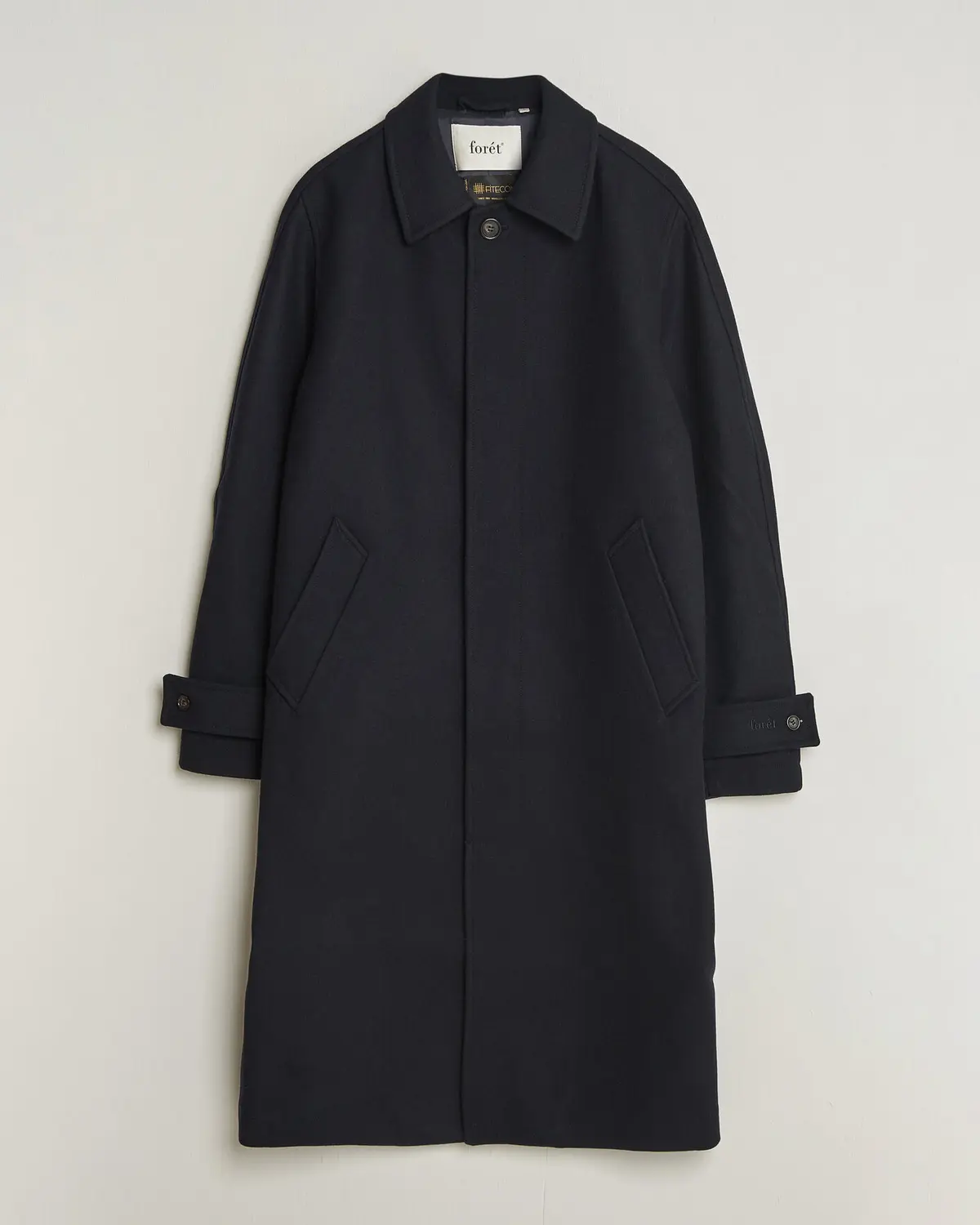 Forét Pine Wool Coat Navy