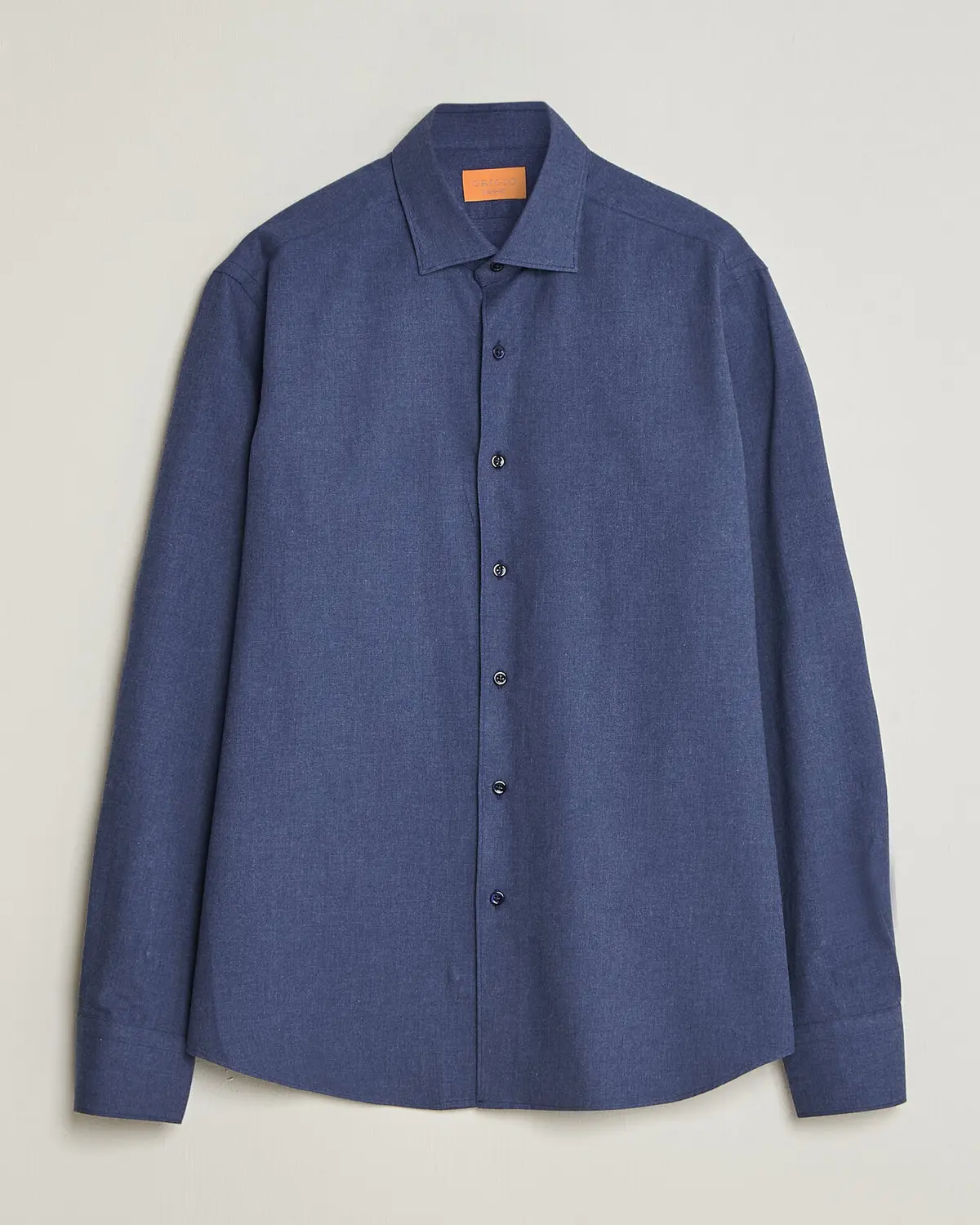Grigio Washed Flannel Shirt Navy