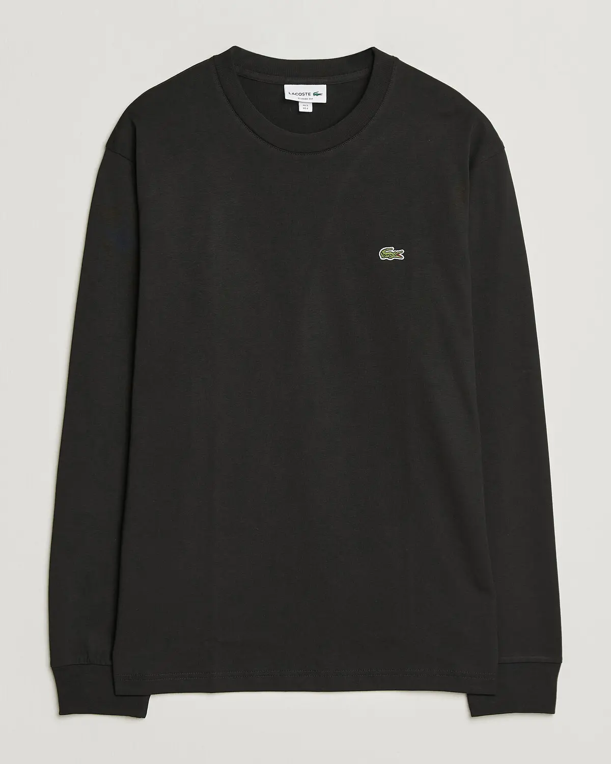 Lacoste Crew Neck Long Sleeve T-Shirt Black