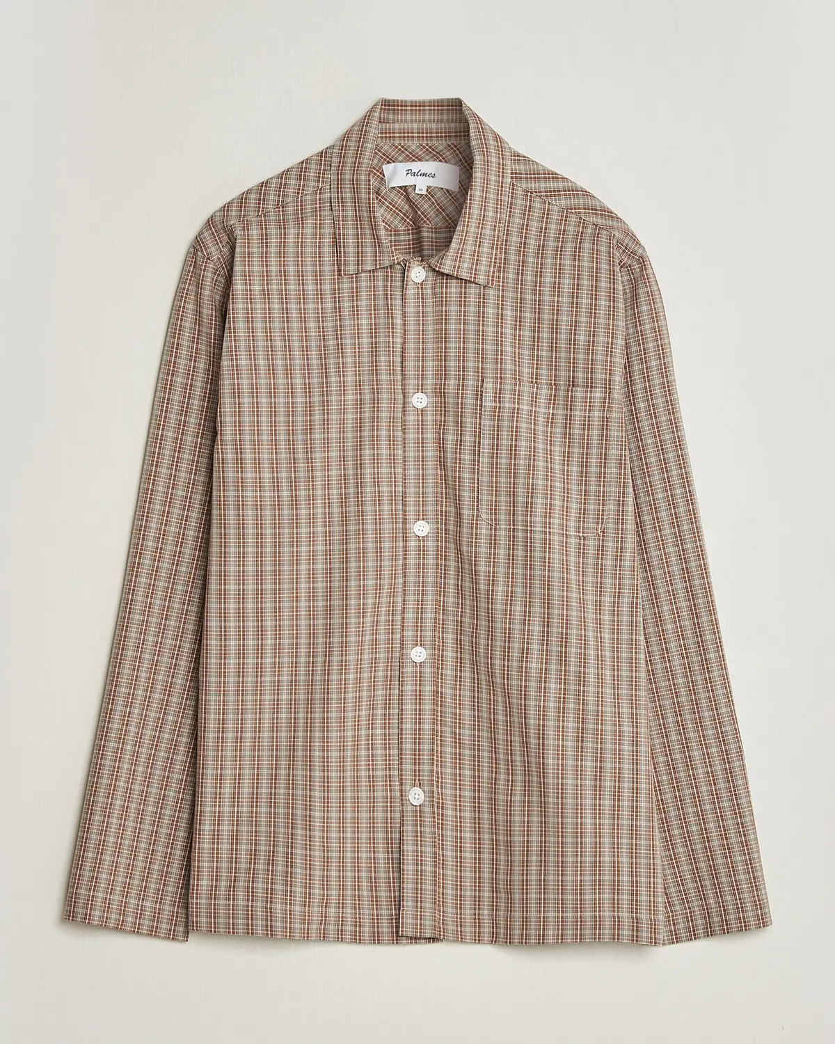 Palmes Fault Shirt Brown Check