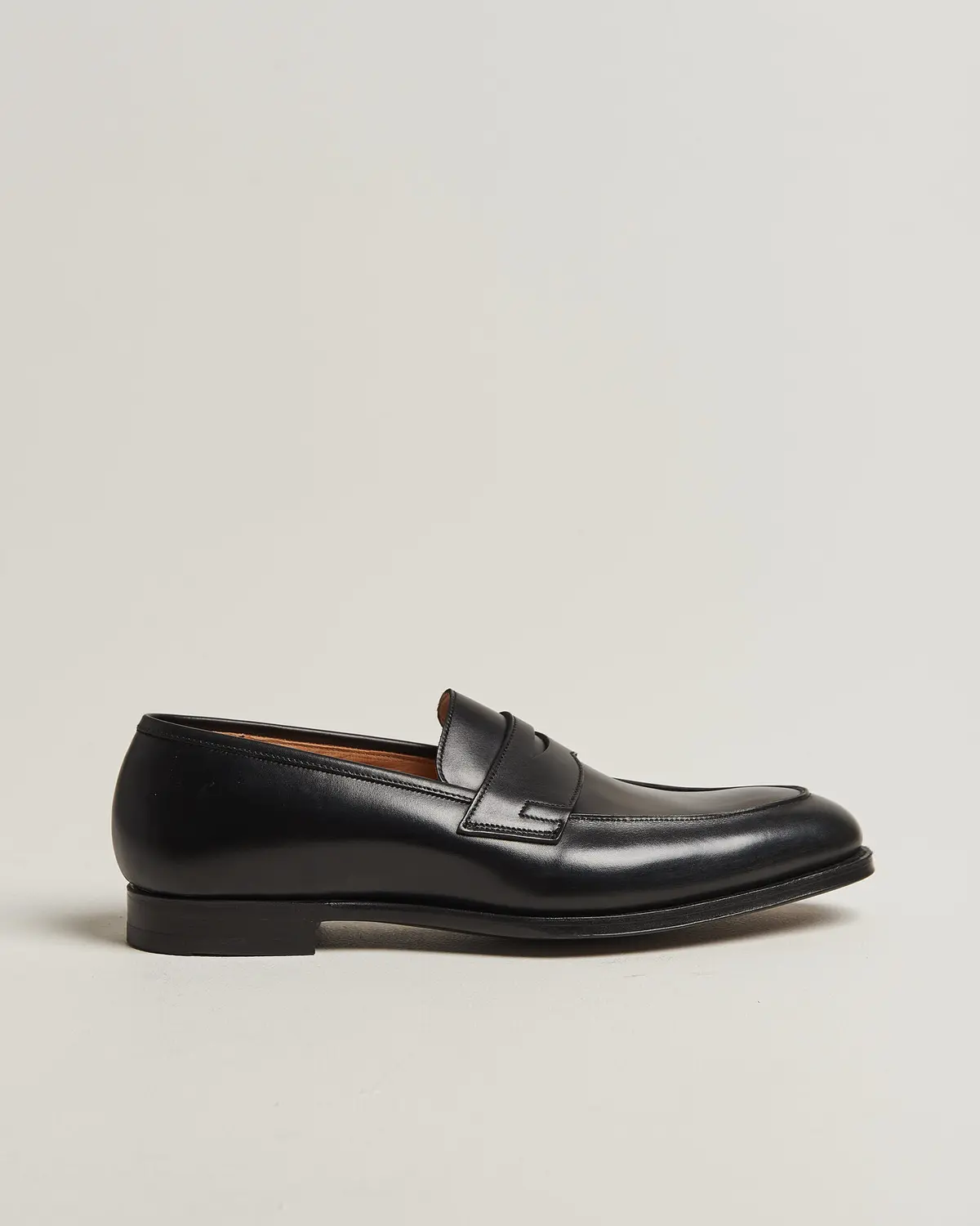 Crockett & Jones Crawford Handgrade Penny Loafer Black Calf