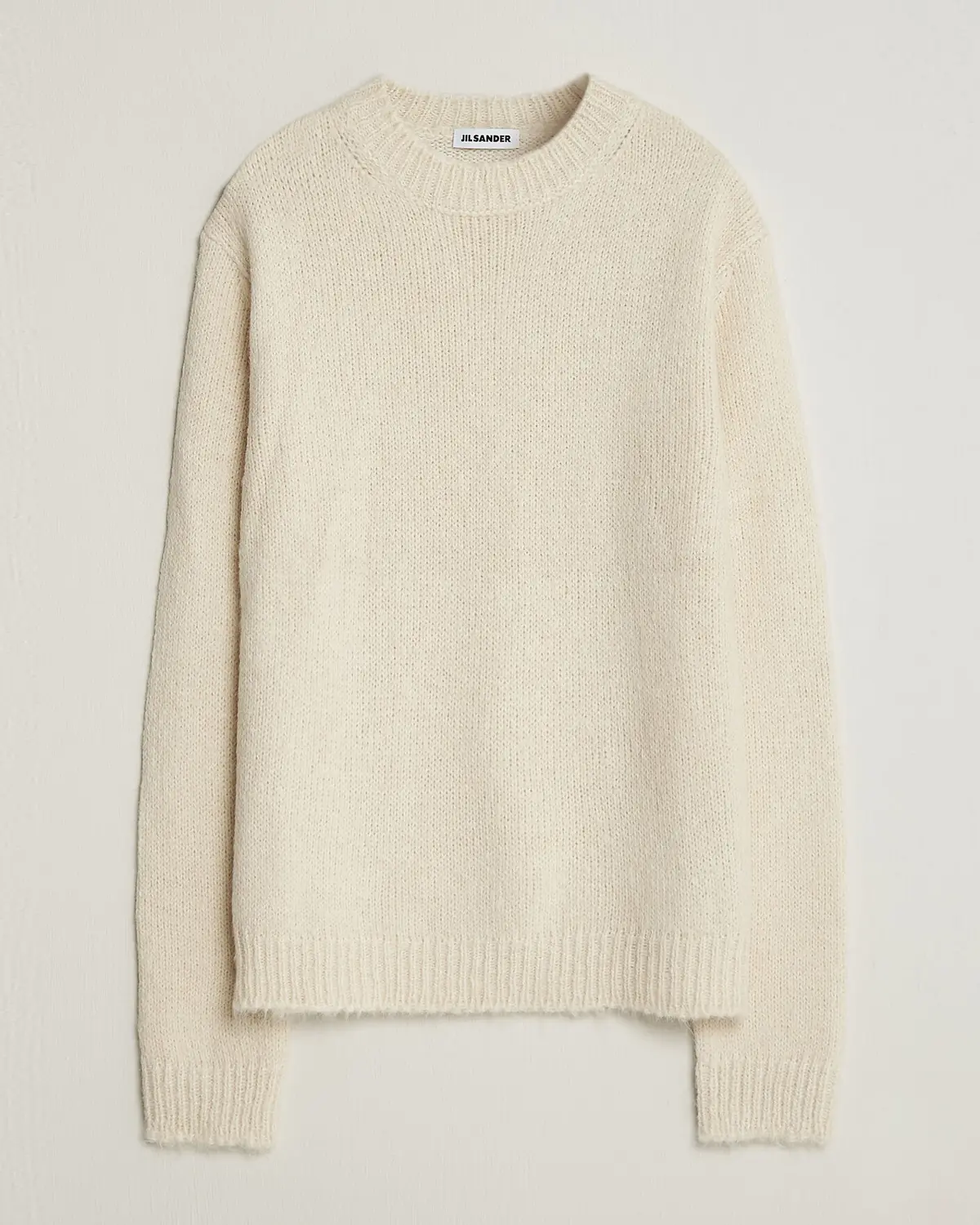 Jil Sander Rib Knit Sweater Off White