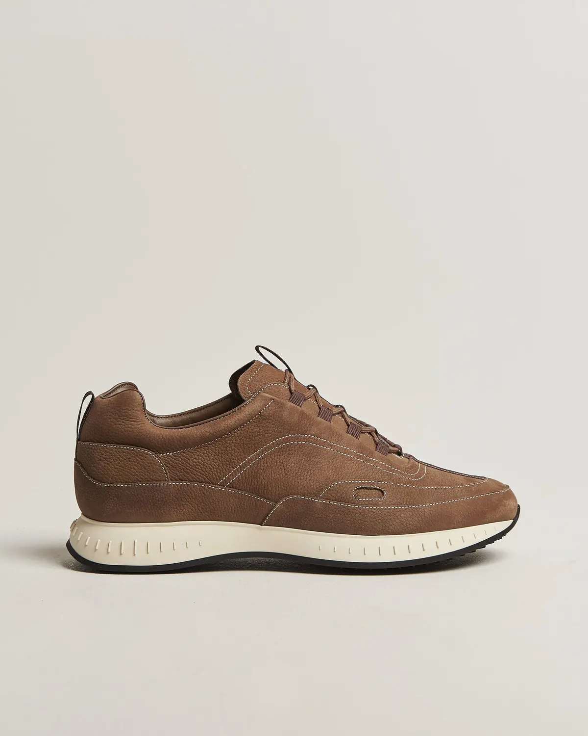 John Lobb Stream Running Sneakers Moka Nubuck