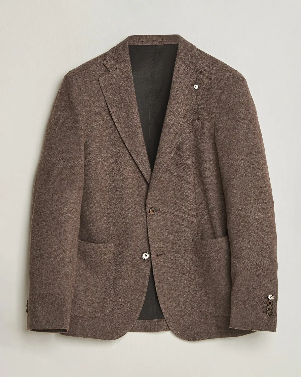 L.B.M. 1911 Jack Knitted Cashmere Mix Blazer Brown
