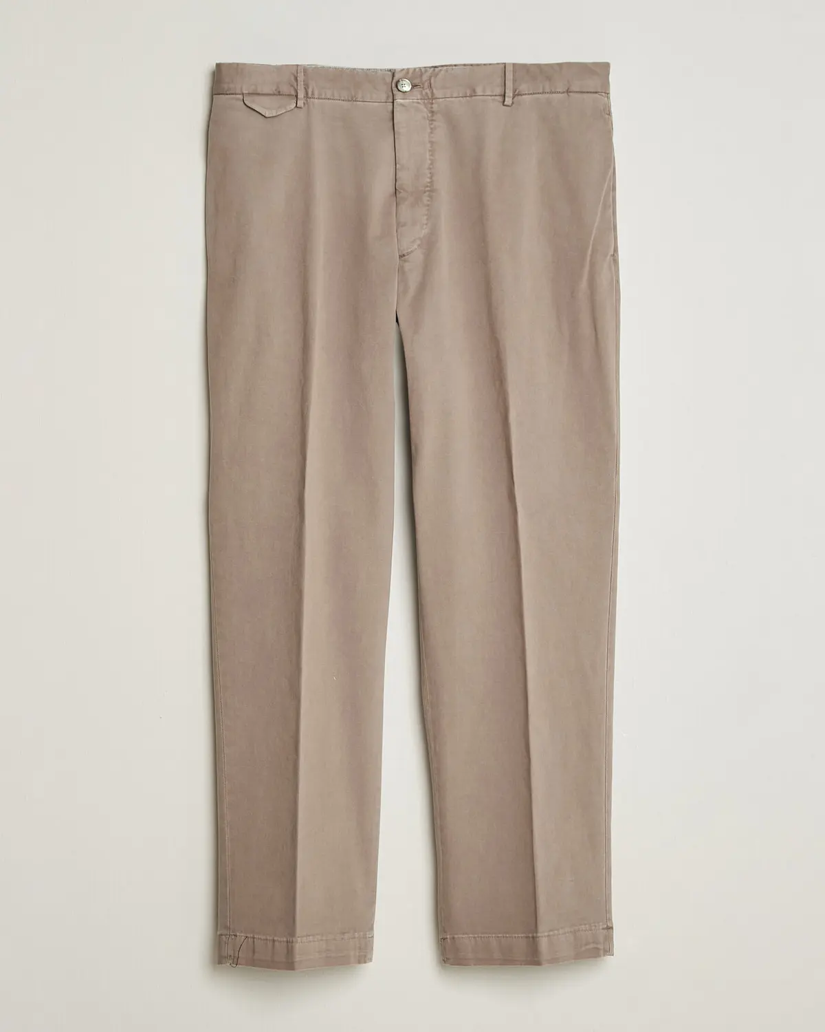 Santaniello Washed Cotton Trousers Taupe