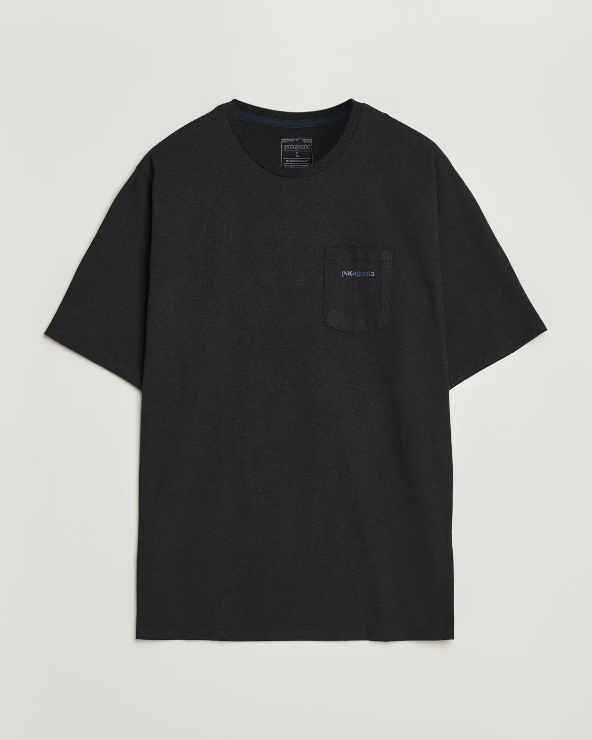 Patagonia Boardshort Logo Pocket Responsibili T-Shirt Ink Black