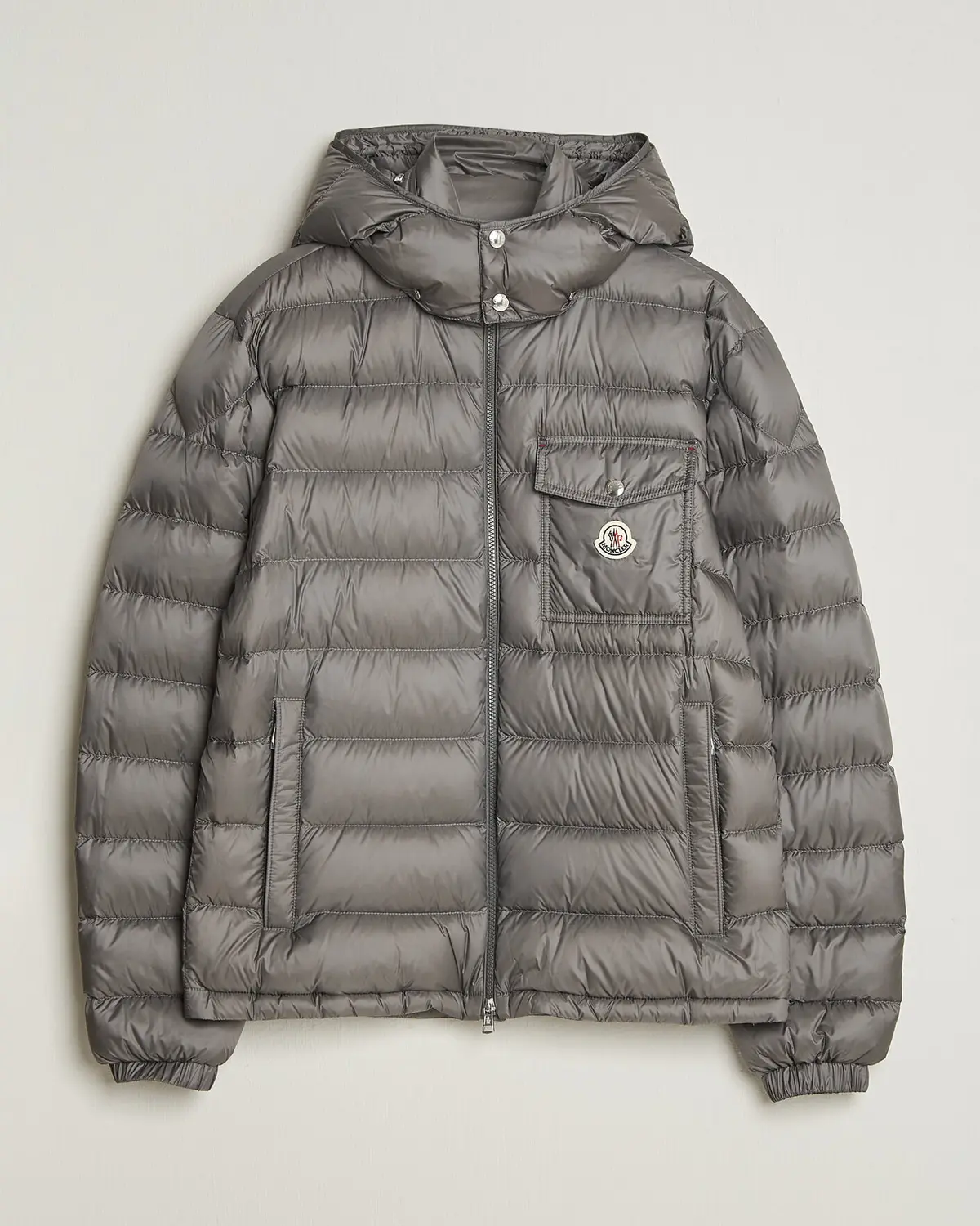 Moncler Verith Hooded Down Jacket Grey