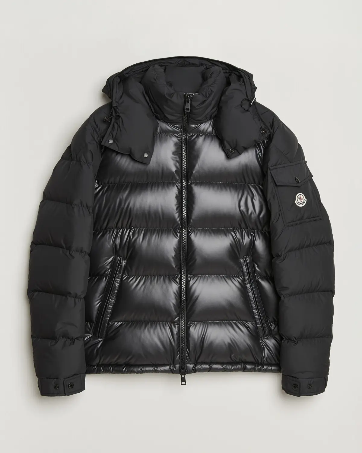 Moncler Maya Bi-Material Jacket Black