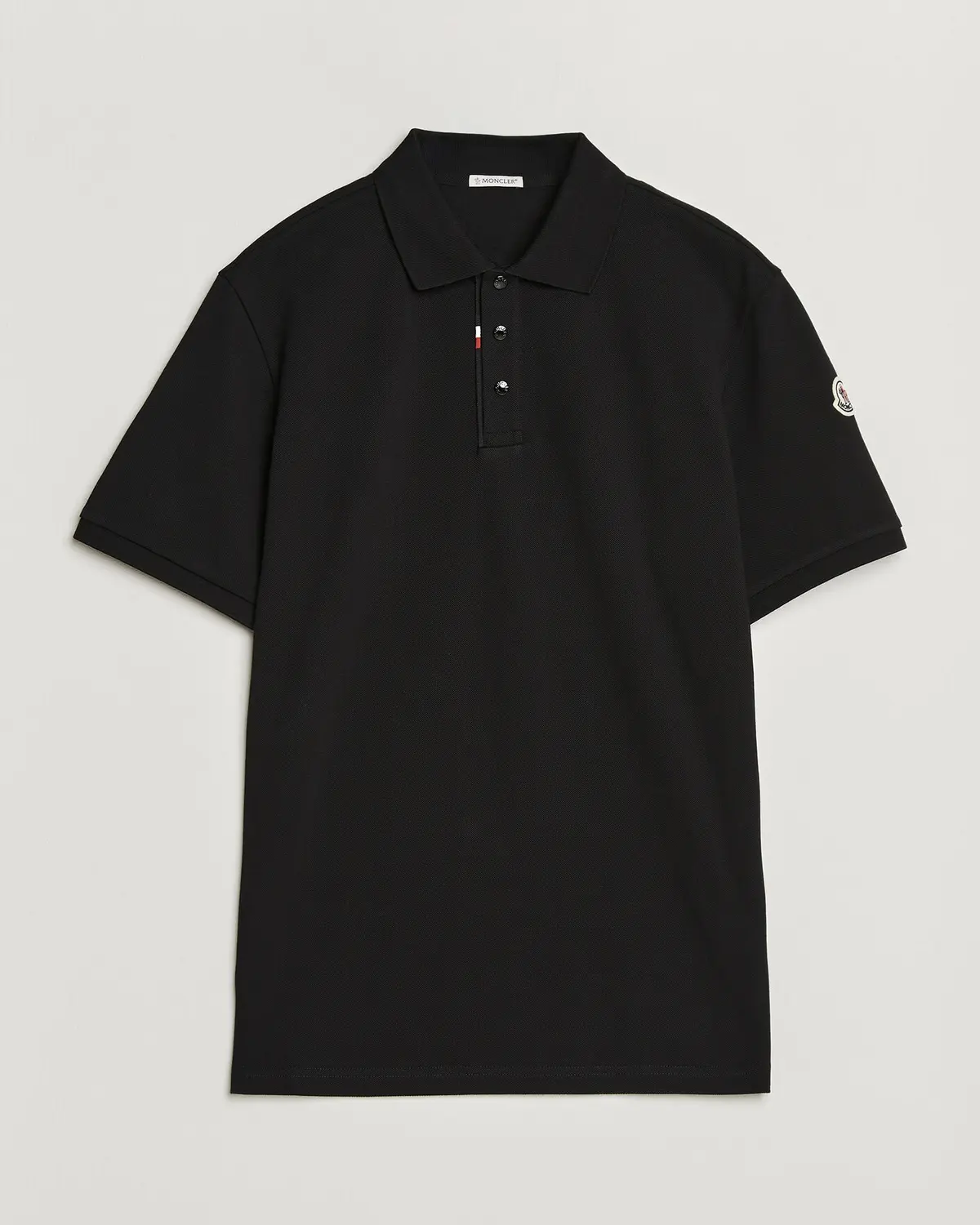 Moncler Short Sleeve Polo Black