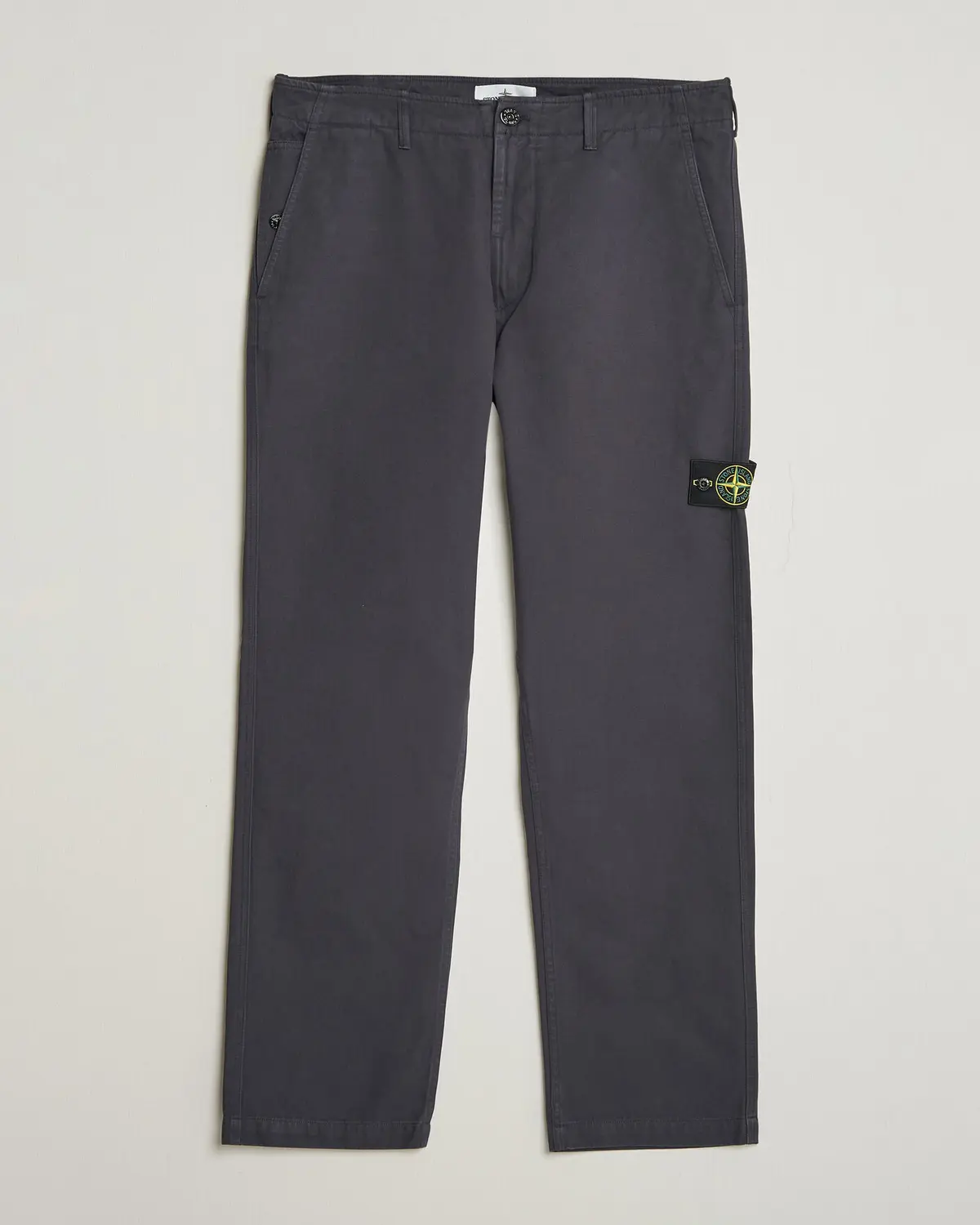 Stone Island Dense Cotton Twill Pants Blue Navy