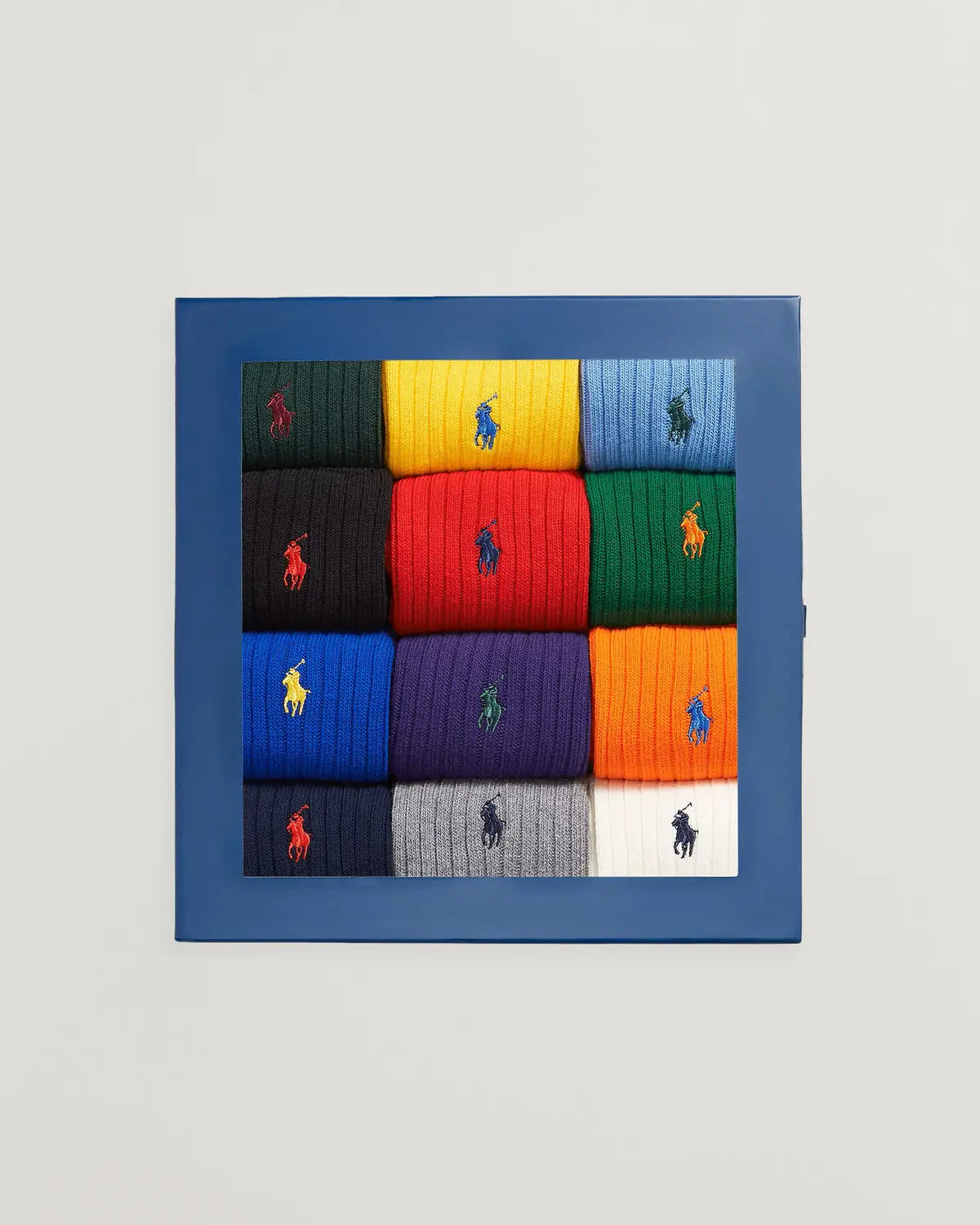 Polo Ralph Lauren12-Pack Ribbed Cotton Sock Gift BoxMulti