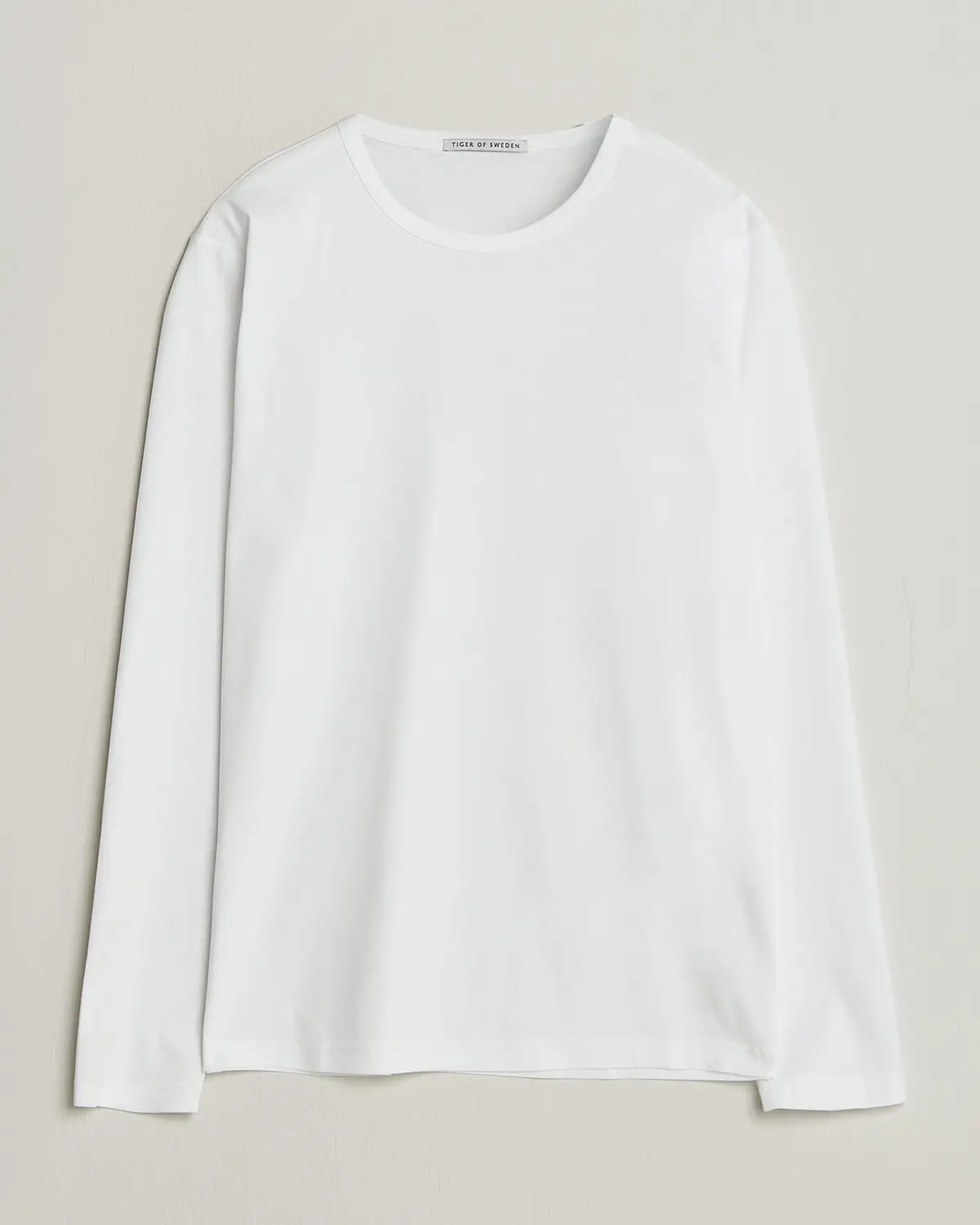Tiger of Sweden Olaf Mercerized Cotton Long Sleeve T-Shirt Pure White