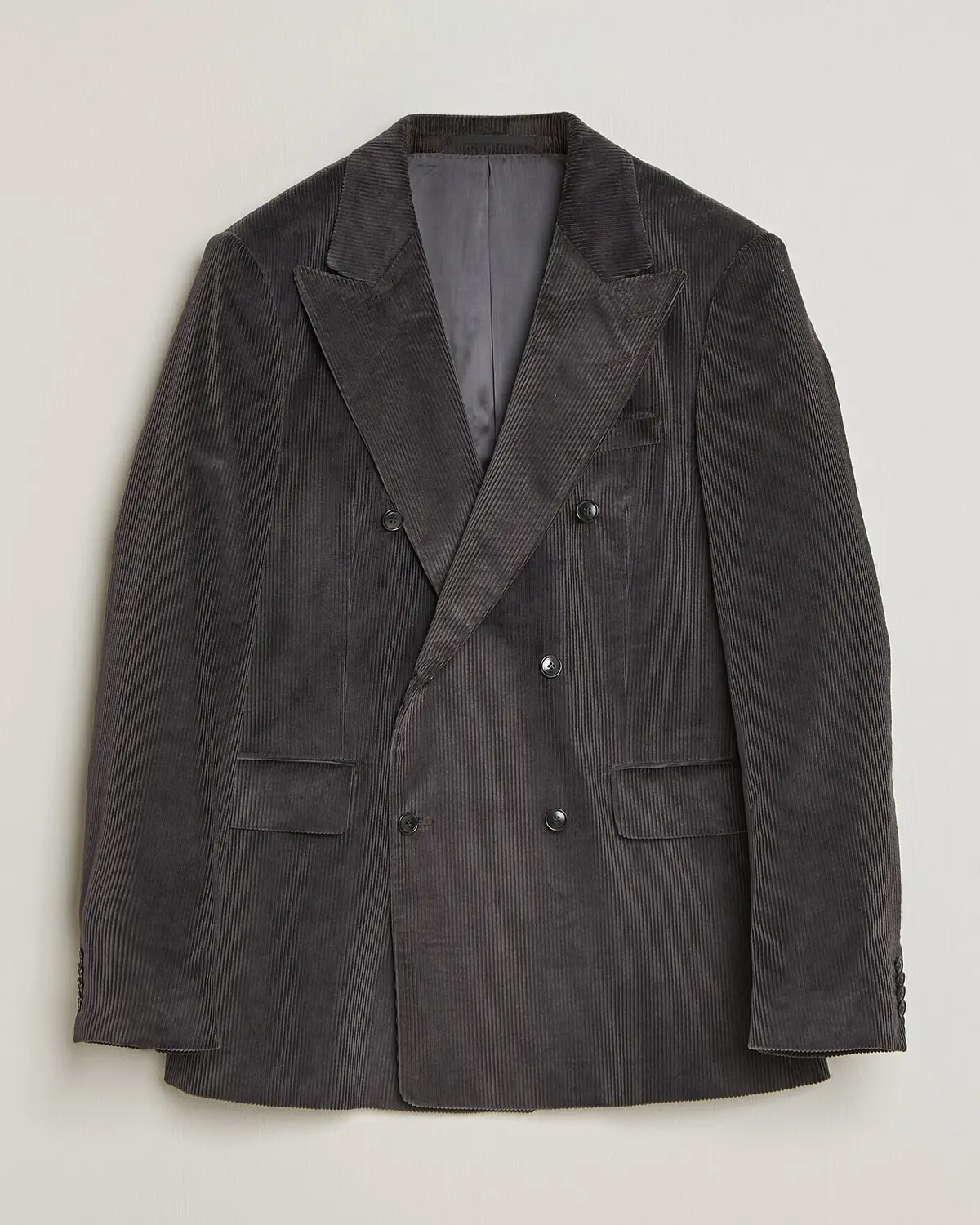 Tiger of Sweden 1903 Corduroy Double Breasted Blazer Phantom