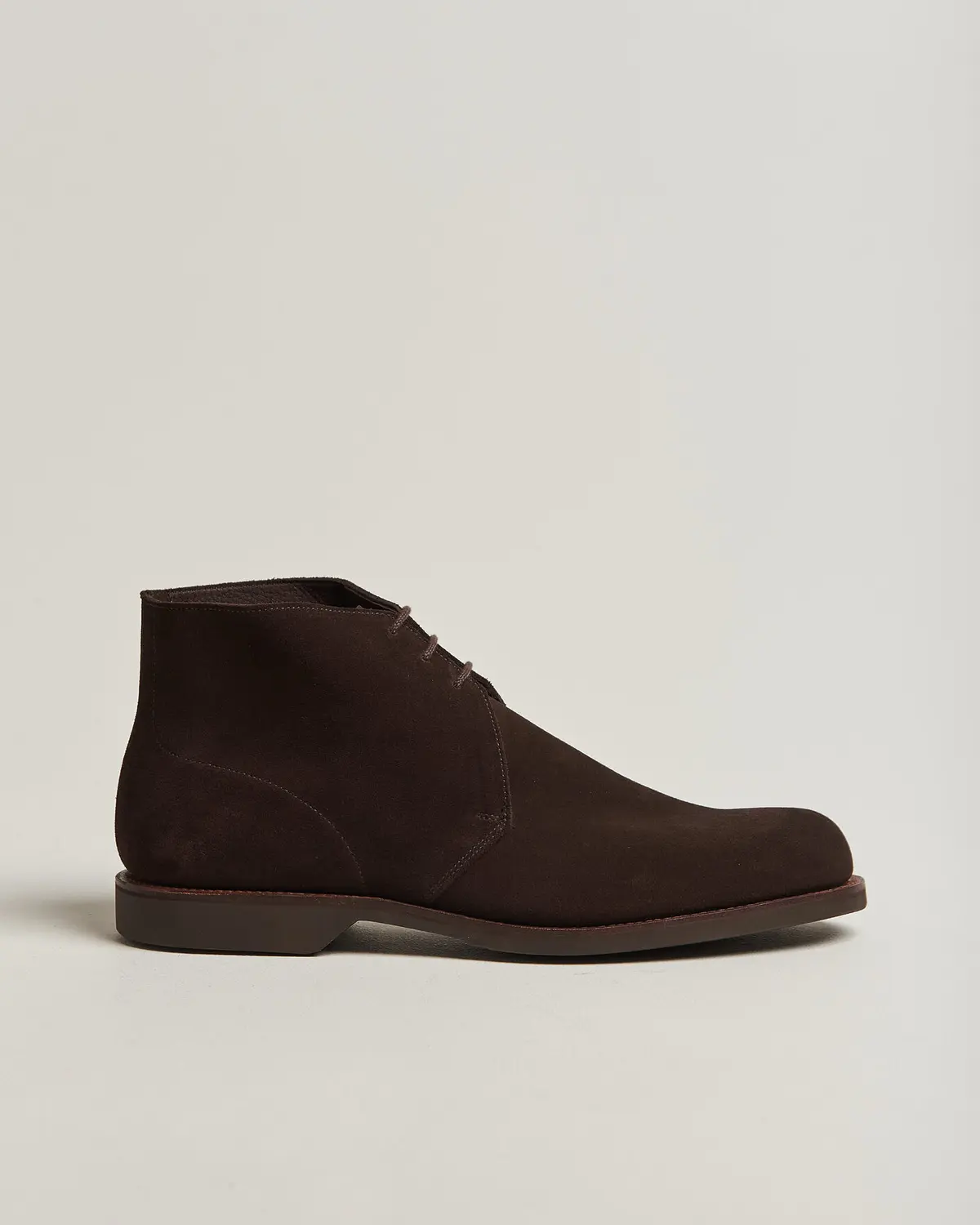 Crockett & Jones Unlined Chukka 4 Boot Dark Brown Suede