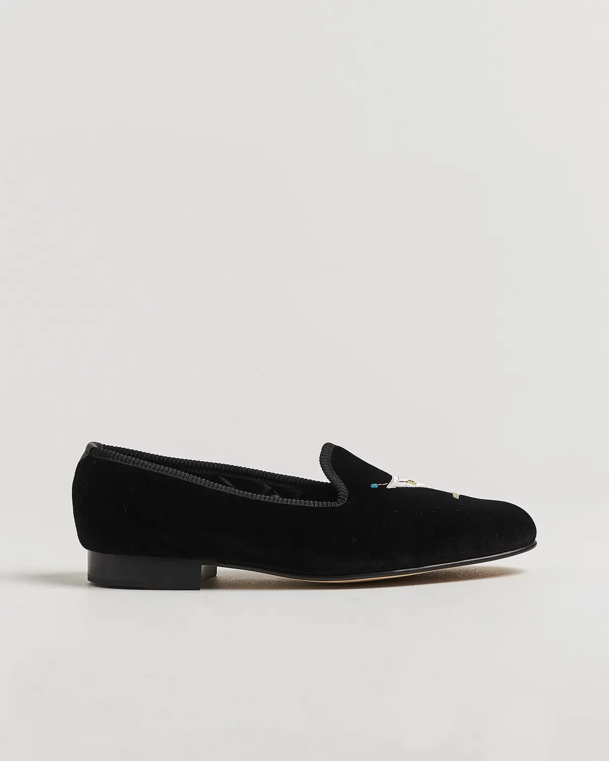 Bowhill & Elliott Martini Venetian Pump Black Velvet