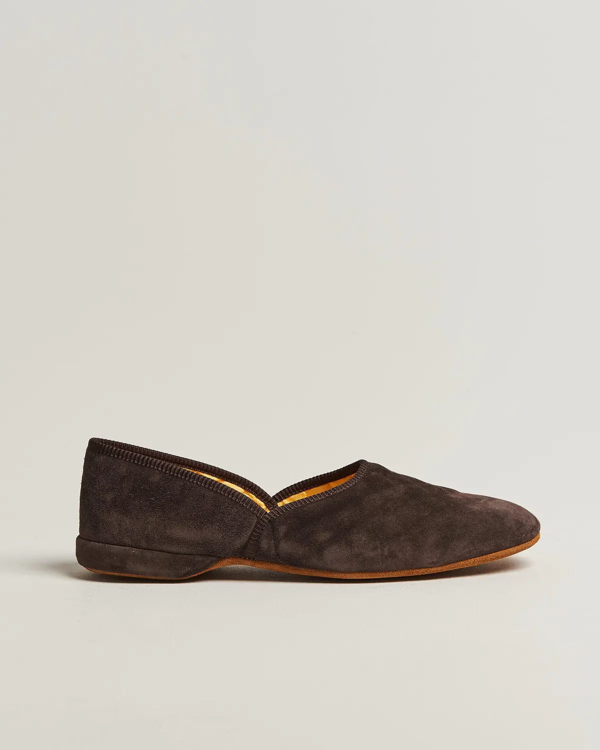 Bowhill & Elliott Grecian Indoor Slippers Chocolate Suede