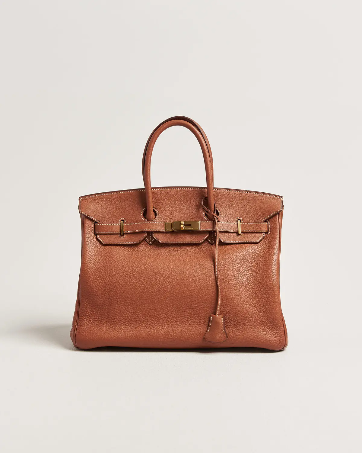 Hermès Pre-Owned Birkin 35 Togo Leather Cognac Brown