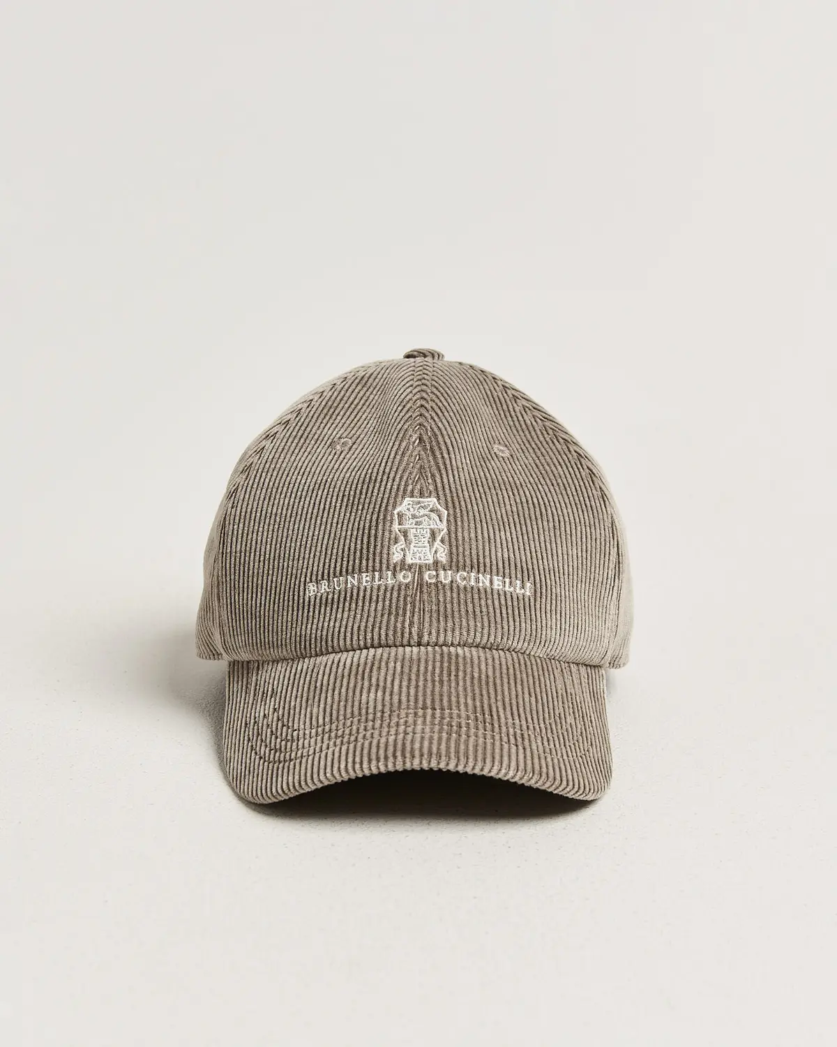 Brunello Cucinelli Corduroy Baseball Cap Taupe