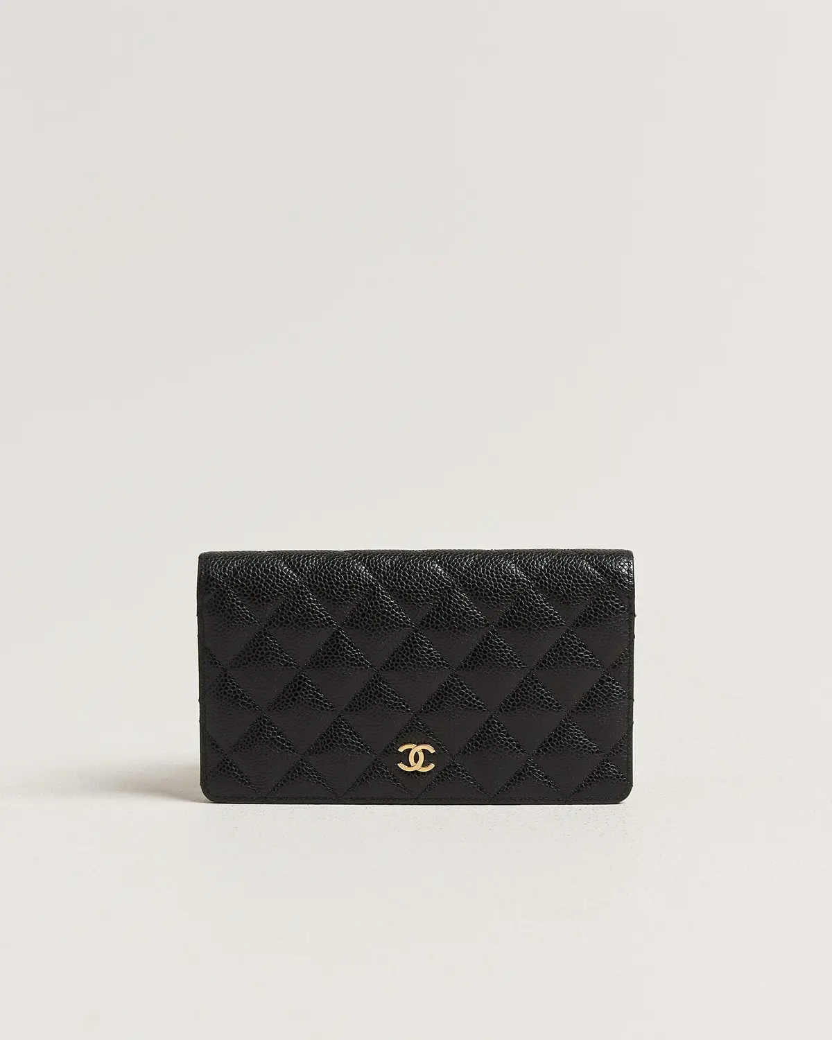 Chanel Pre-Owned Classic Bifold Wallet Caviar Leather Black