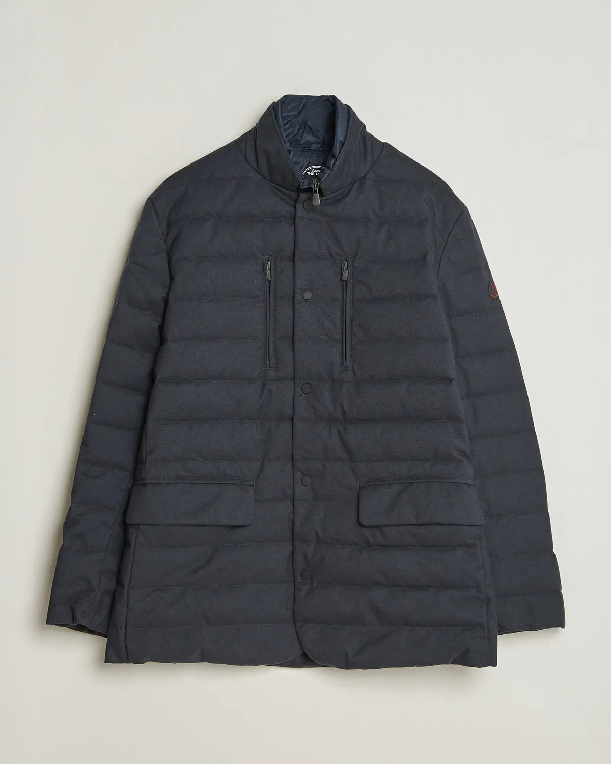 Save The Duck Felipe Padded Flannel Jacket Navy Blue