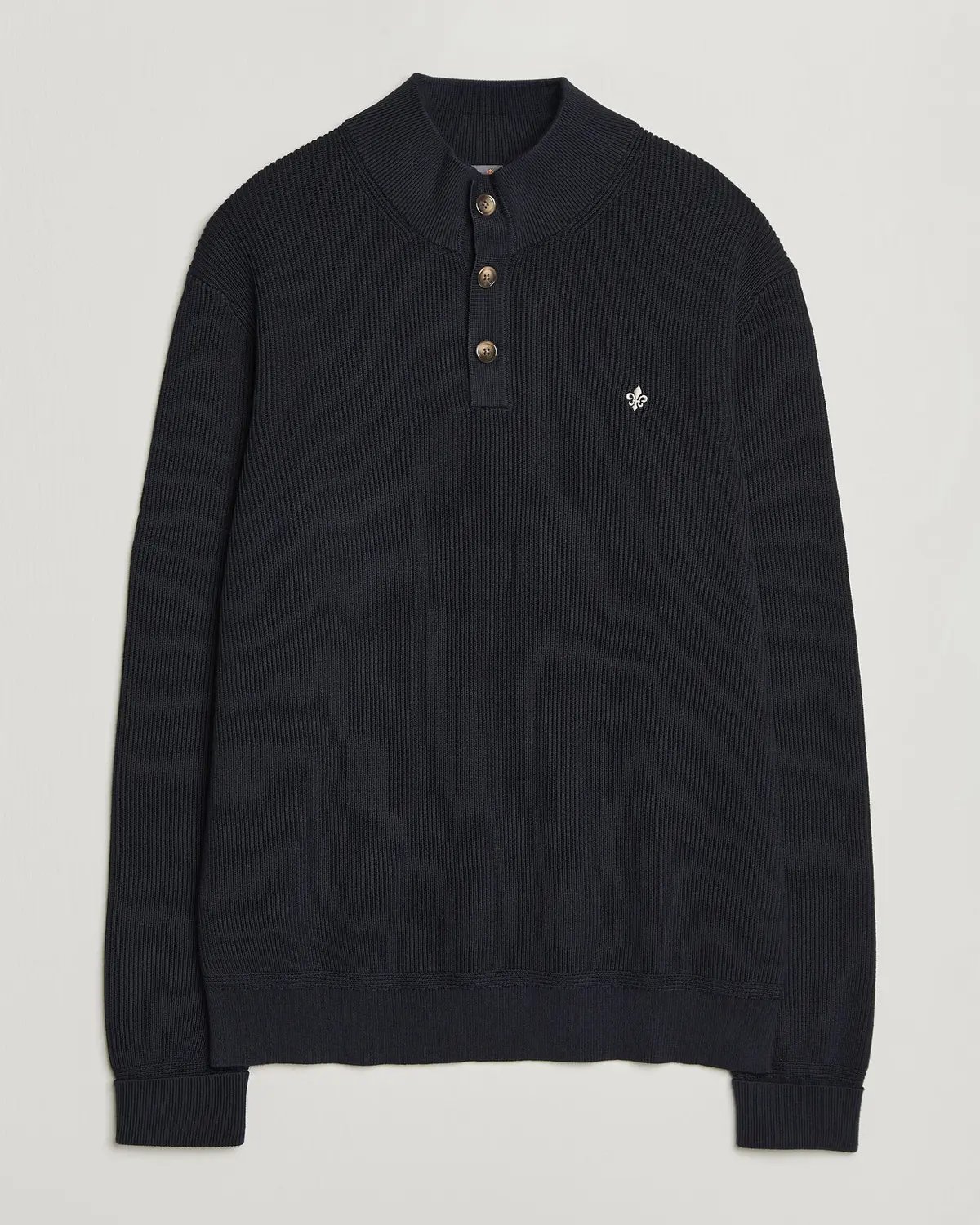 Morris Niall Half Button Sweater Old Blue