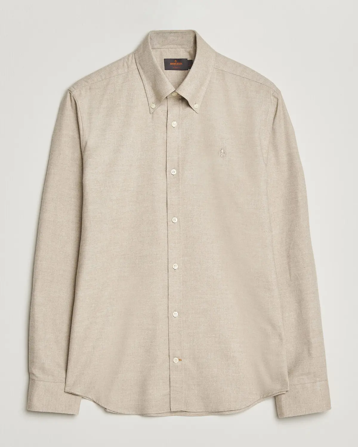 Morris Cashmere Twill Shirt Khaki