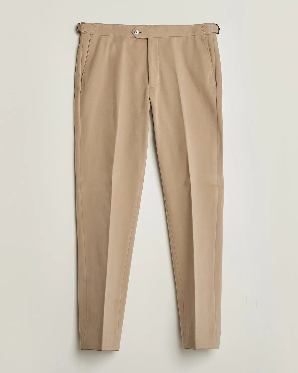 Oscar Jacobson Dandy Brushed Cotton Trousers Beige